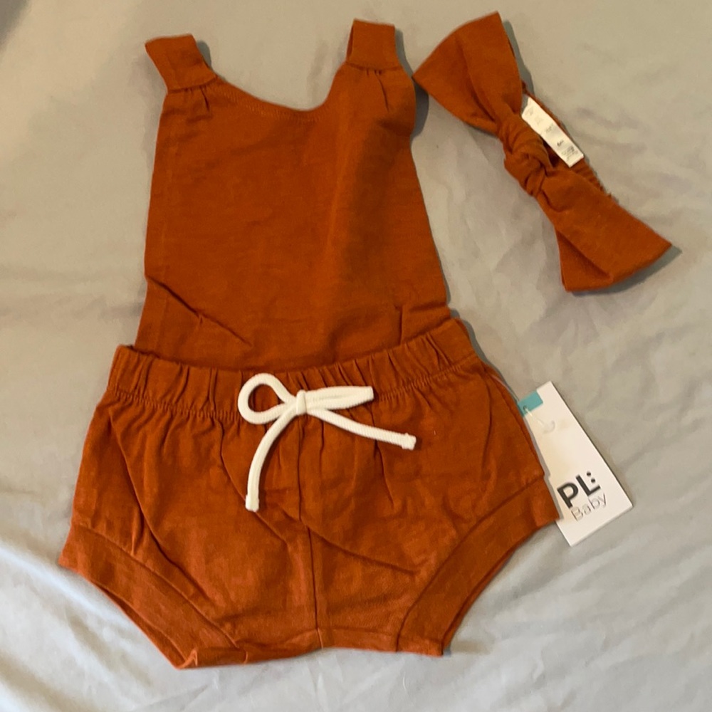 Petit Lem Boho One Piece with Headband